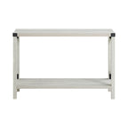Tavolo da ingresso X-Frame in stile rustico da 46 pollici