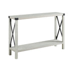 Tavolo da ingresso X-Frame in stile rustico da 46 pollici