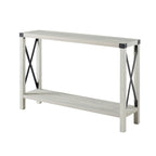 Tavolo da ingresso X-Frame in stile rustico da 46 pollici
