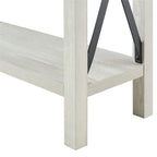 Tavolo da ingresso X-Frame in stile rustico da 46 pollici