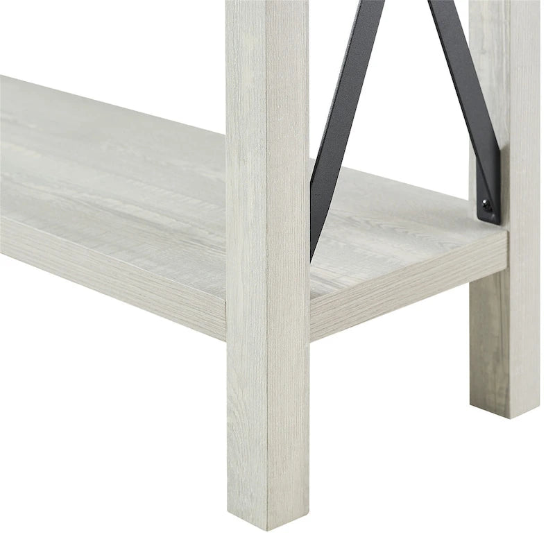 Tavolo da ingresso X-Frame in stile rustico da 46 pollici