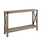 Tavolo da ingresso X-Frame in stile rustico da 46 pollici