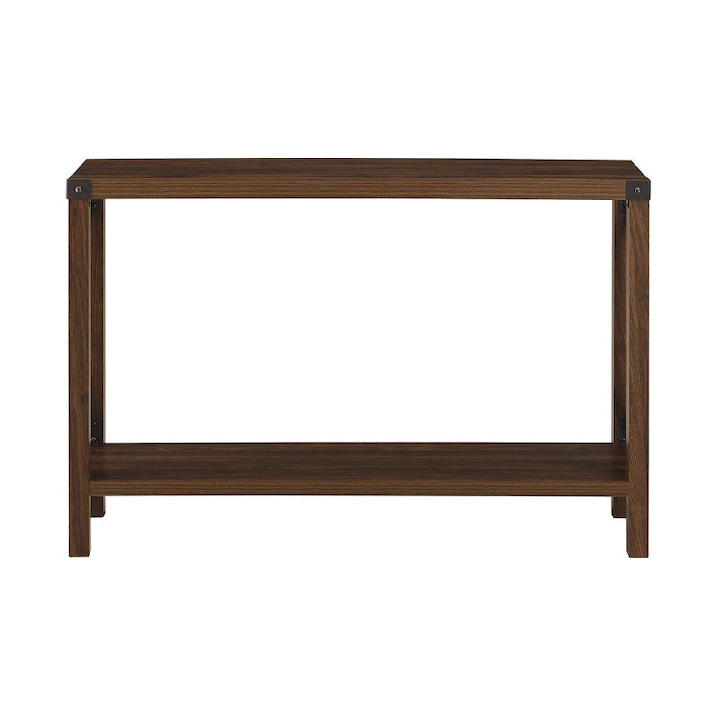 Tavolo da ingresso X-Frame in stile rustico da 46 pollici