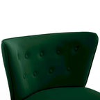 Poltrona d'accento in velluto trapuntato Poltroncina da salotto imbottita - 27,6 L x 28 P x 31,3 H