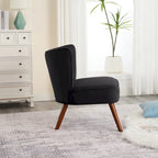 Poltrona d'accento in velluto trapuntato Poltroncina da salotto imbottita - 27,6 L x 28 P x 31,3 H