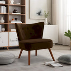 Poltrona d'accento in velluto trapuntato Poltroncina da salotto imbottita - 27,6 L x 28 P x 31,3 H