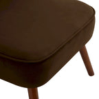 Poltrona d'accento in velluto trapuntato Poltroncina da salotto imbottita - 27,6 L x 28 P x 31,3 H