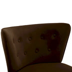 Poltrona d'accento in velluto trapuntato Poltroncina da salotto imbottita - 27,6 L x 28 P x 31,3 H