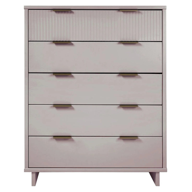 Cassettiera alta moderna a 5 cassetti, 114,98 cm