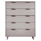 Cassettiera alta moderna a 5 cassetti, 114,98 cm