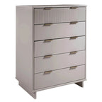 Cassettiera alta moderna a 5 cassetti, 114,98 cm