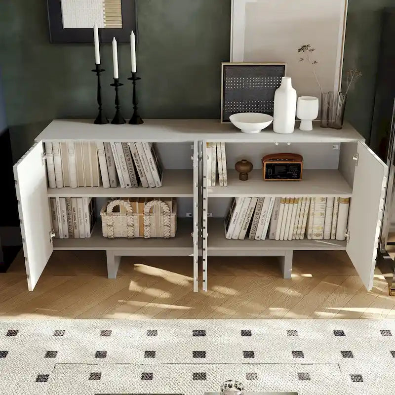 Madia credenza a 4 ante in legno Mid-Century