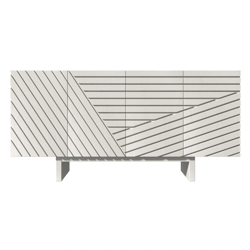 Madia credenza a 4 ante in legno Mid-Century