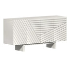 Madia credenza a 4 ante in legno Mid-Century