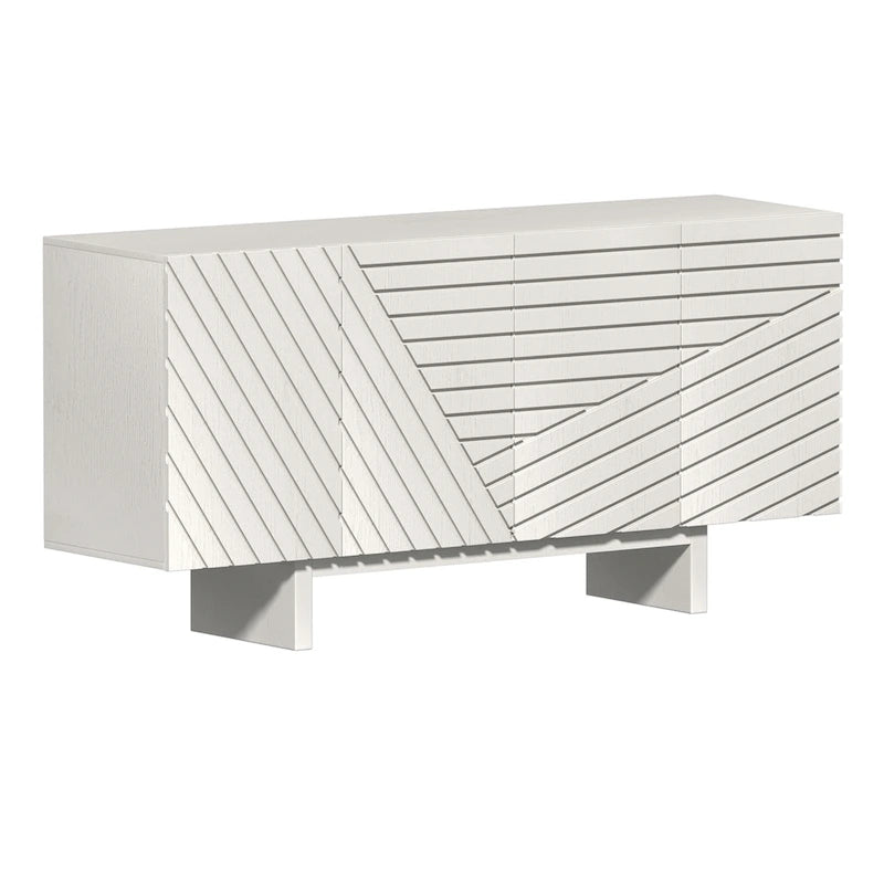 Madia credenza a 4 ante in legno Mid-Century