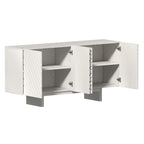 Madia credenza a 4 ante in legno Mid-Century