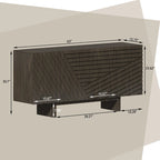 Madia credenza a 4 ante in legno Mid-Century