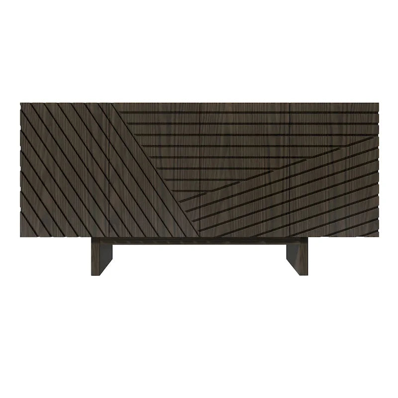 Madia credenza a 4 ante in legno Mid-Century
