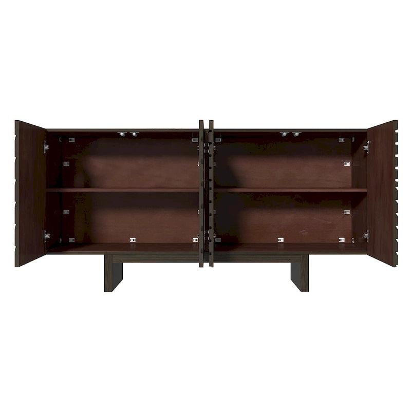 Madia credenza a 4 ante in legno Mid-Century