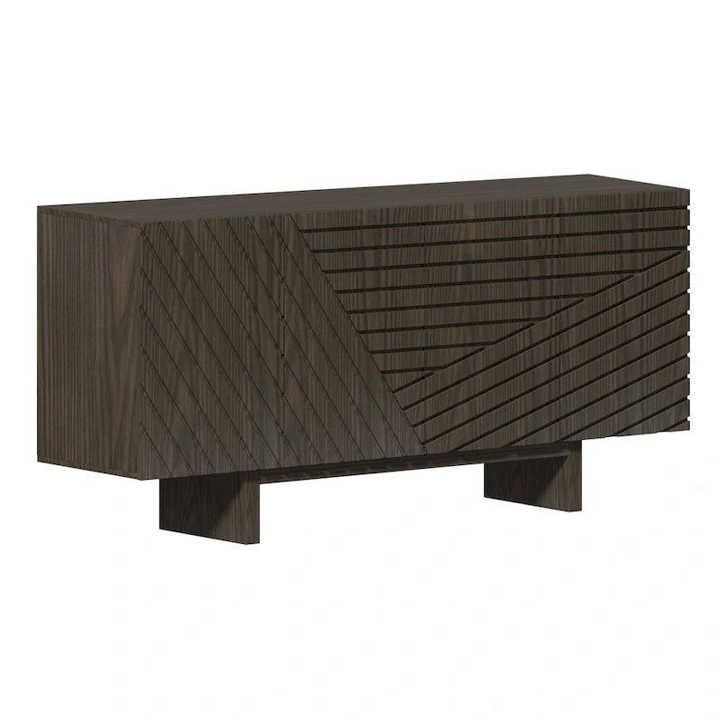 Madia credenza a 4 ante in legno Mid-Century