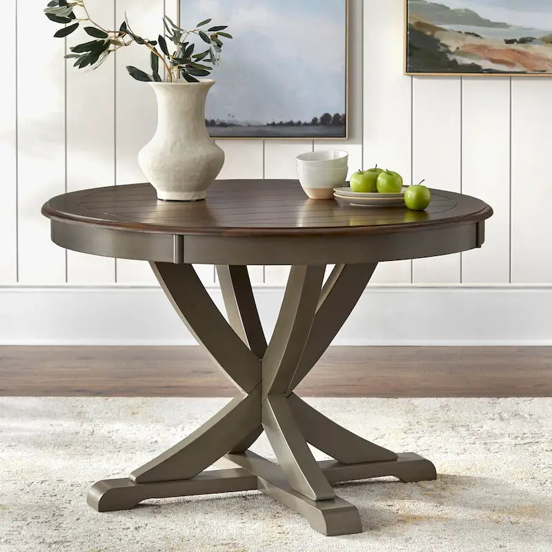 Tavolo da pranzo rotondo in stile country Simple Living Vintner