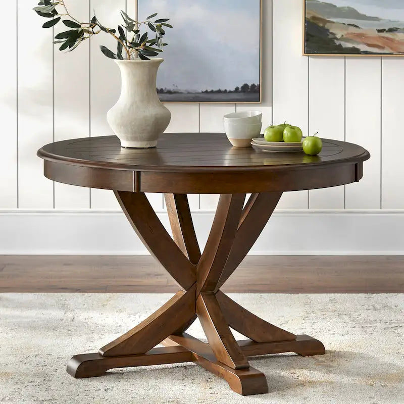 Tavolo da pranzo rotondo in stile country Simple Living Vintner