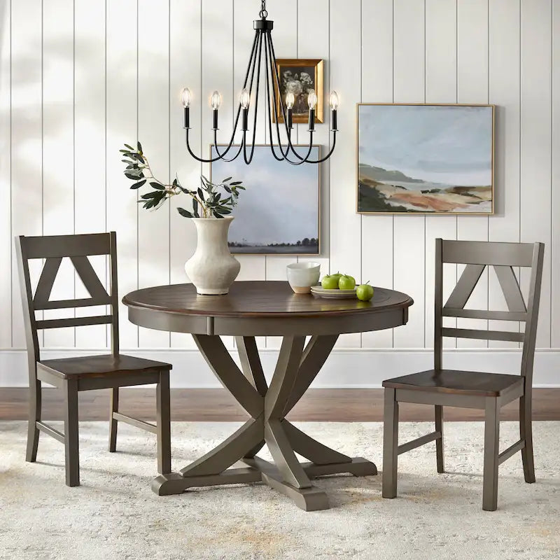 Tavolo da pranzo rotondo in stile country Simple Living Vintner