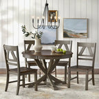 Tavolo da pranzo rotondo in stile country Simple Living Vintner