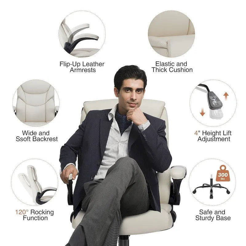 Sedia da Ufficio Direzionale Ergonomica ad Alto Schienale