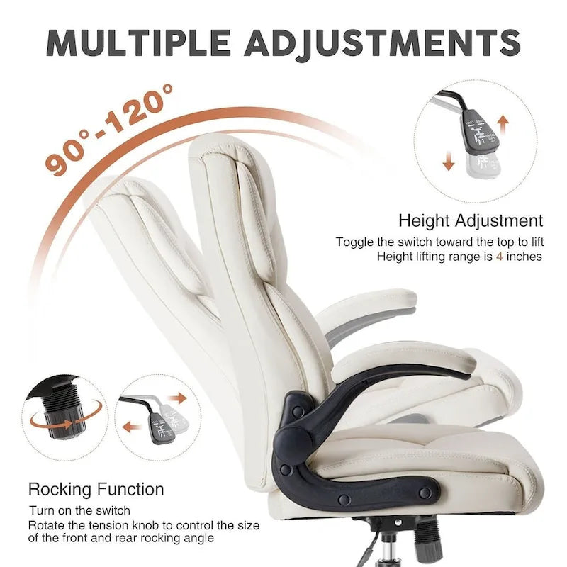 Sedia da Ufficio Direzionale Ergonomica ad Alto Schienale
