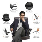 Sedia da Ufficio Direzionale Ergonomica ad Alto Schienale