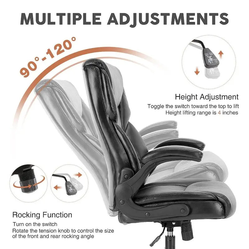 Sedia da Ufficio Direzionale Ergonomica ad Alto Schienale