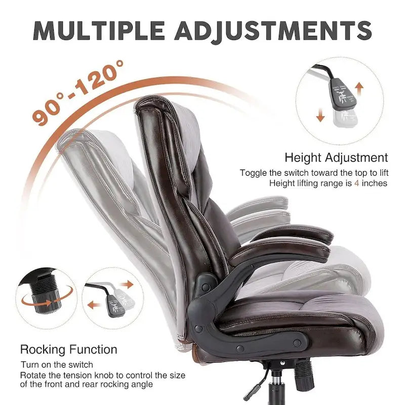 Sedia da Ufficio Direzionale Ergonomica ad Alto Schienale