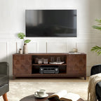 Mobile TV moderno con 2 cassetti e ante scorrevoli per TV fino a 78"