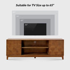 Mobile TV moderno con 2 cassetti e ante scorrevoli per TV fino a 78"