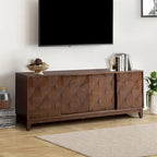 Mobile TV moderno con 2 cassetti e ante scorrevoli per TV fino a 78"