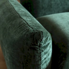 130 Divano componibile a U, Sezionale minimalista in ciniglia a 6 posti con chaise longue reversibile e pouf