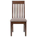 Sedia da pranzo Mango Oak con schienale a doghe, set da 2