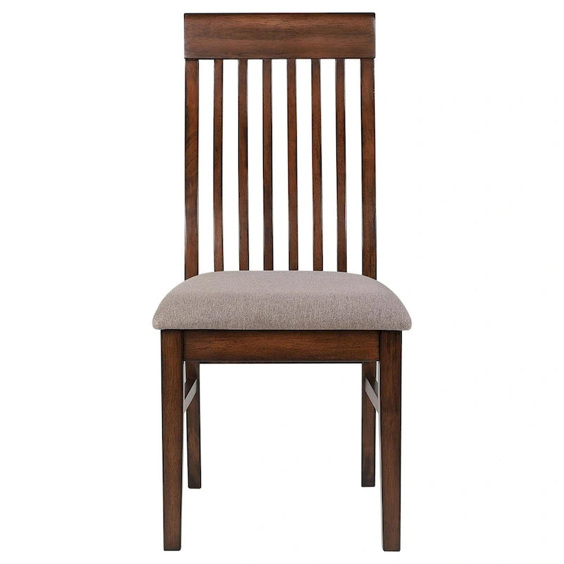 Sedia da pranzo Mango Oak con schienale a doghe, set da 2