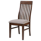 Sedia da pranzo Mango Oak con schienale a doghe, set da 2