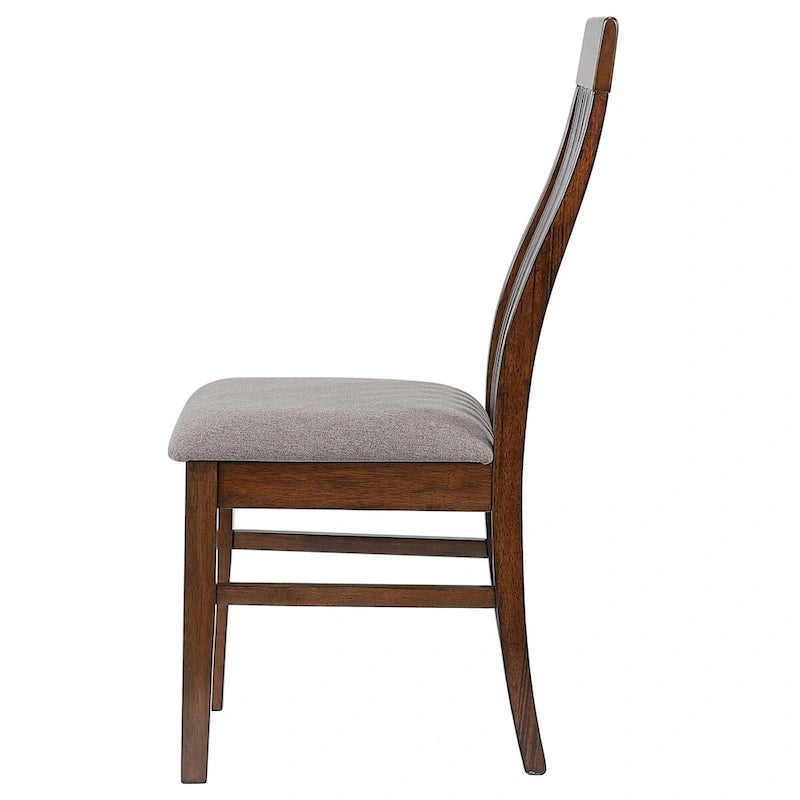 Sedia da pranzo Mango Oak con schienale a doghe, set da 2