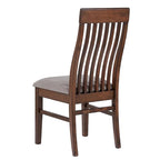 Sedia da pranzo Mango Oak con schienale a doghe, set da 2
