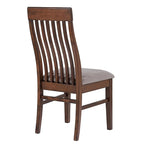 Sedia da pranzo Mango Oak con schienale a doghe, set da 2