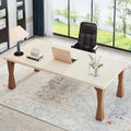 Scrivania direzionale, 180 L x 90 P cm, grande scrivania da ufficio, scrivania moderna per computer
