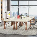 Scrivania direzionale, 180 L x 90 P cm, grande scrivania da ufficio, scrivania moderna per computer